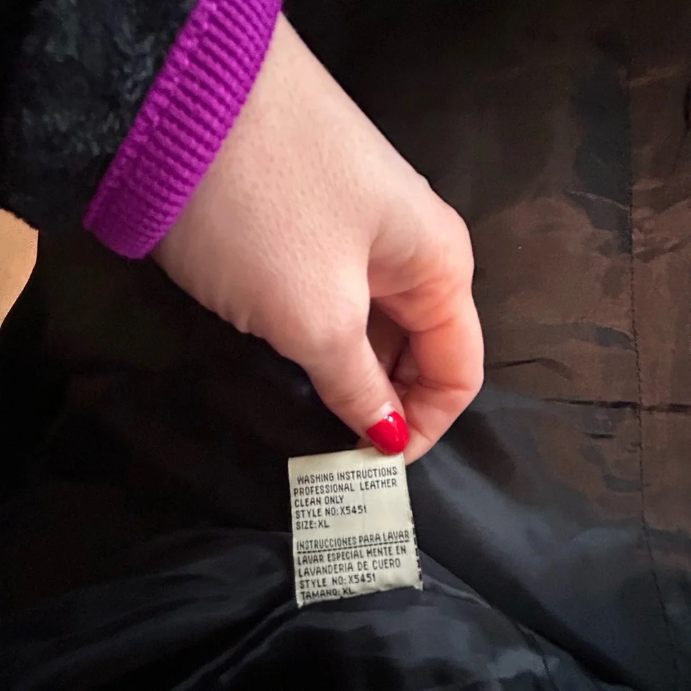 Vintage Men's Black Suede Bomber Jacket